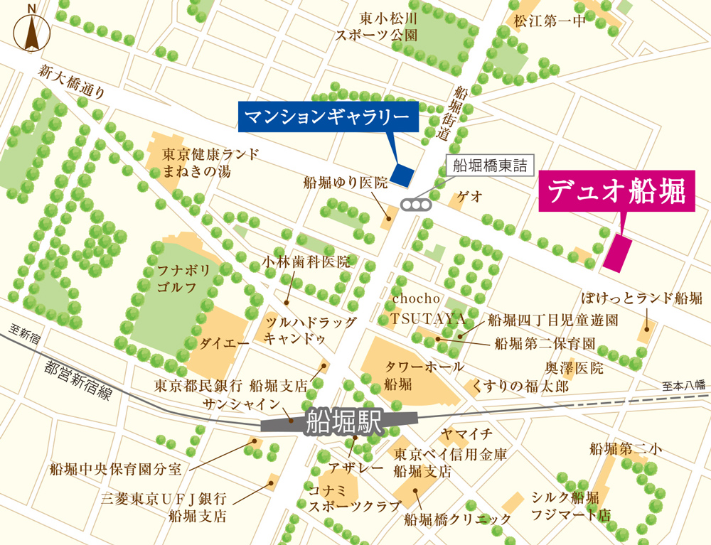 ホームズ デュオ船堀の建物情報 東京都江戸川区松江5丁目1133 1 1133 3 1134 2 1135 1 地番