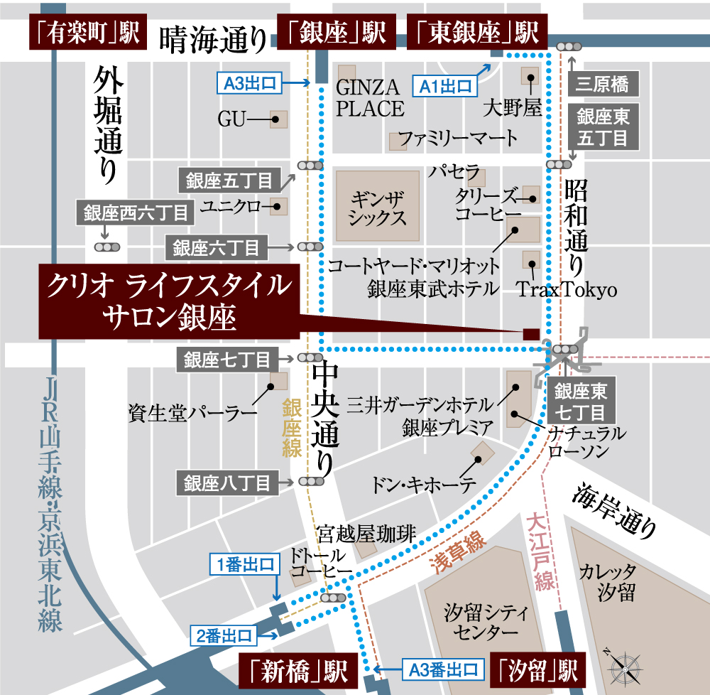 クリオ石神井公園ザ・グラン：モデルルーム地図
