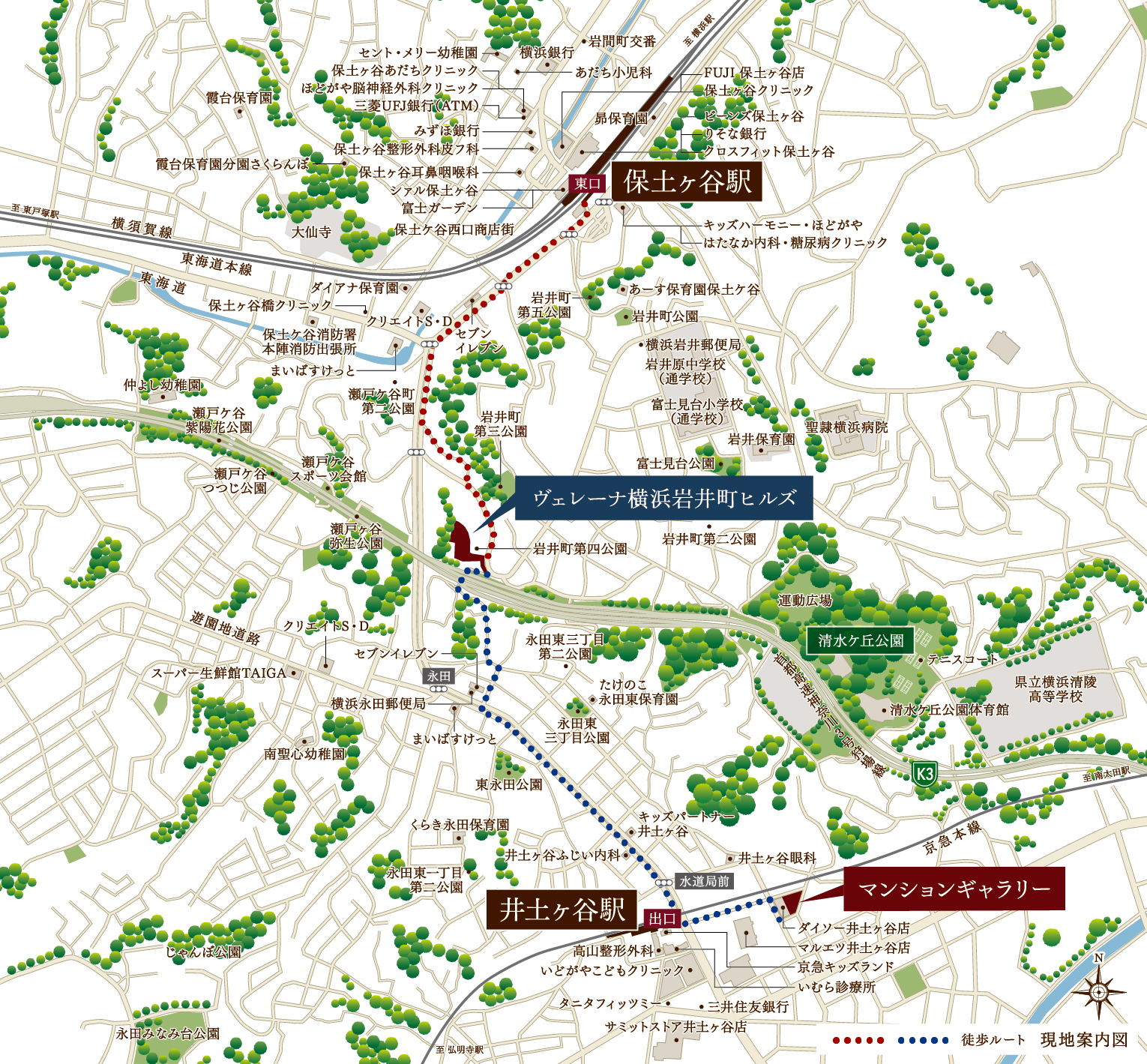 ヴェレーナ横浜岩井町ヒルズ：案内図