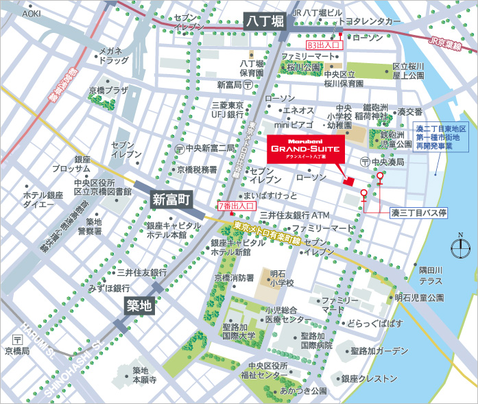 ホームズ】グランスイート八丁堀の建物情報｜東京都中央区湊二丁目10番 