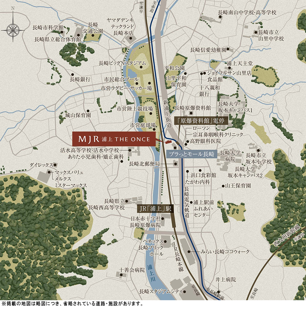 MJR浦上THE ONCE：案内図