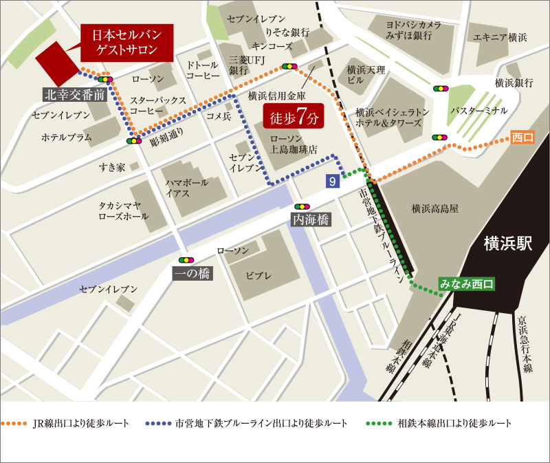 セルアージュ横濱和田町：モデルルーム地図