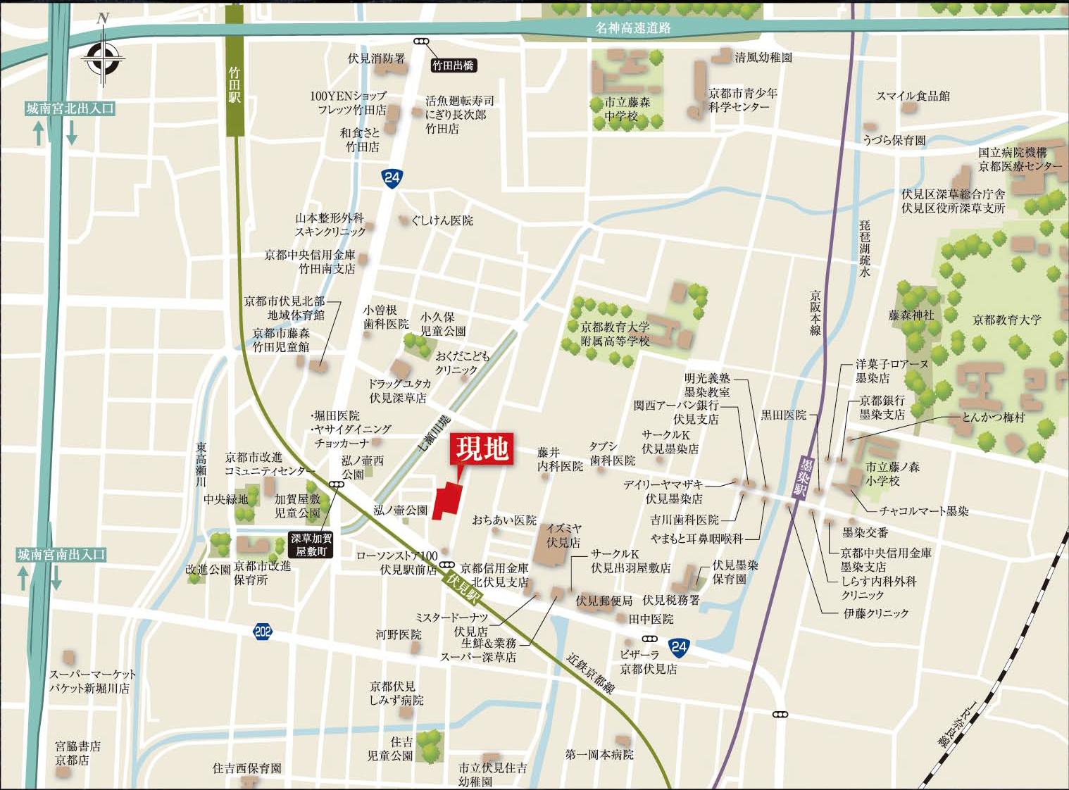 ホームズ 伽羅コート伏見の建物情報 京都府京都市伏見区深草柴田屋敷町73番 他