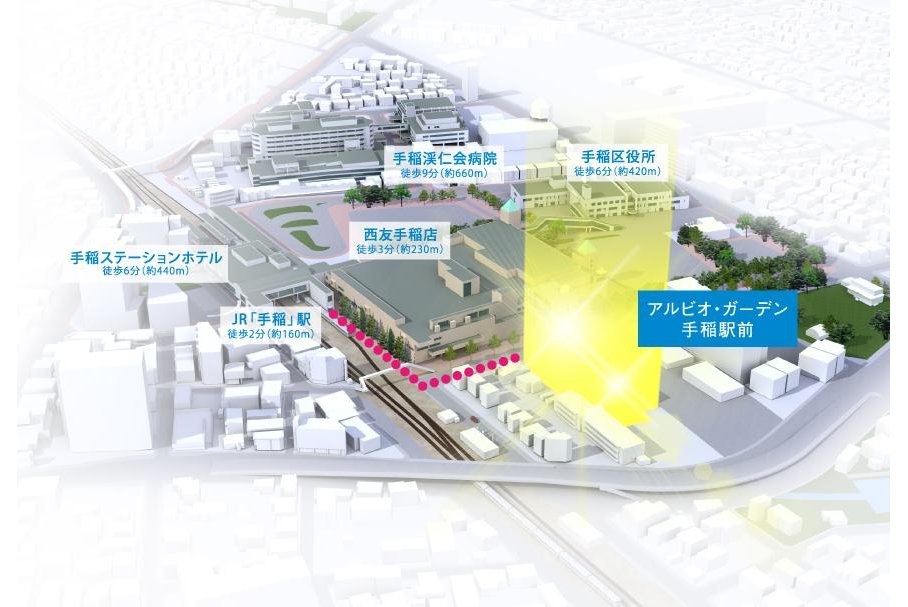 ホームズ アルビオ ガーデン手稲駅前の建物情報 北海道札幌市手稲区前田1条10丁目261番5 地番