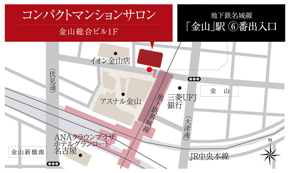 イノバス上前津：モデルルーム地図