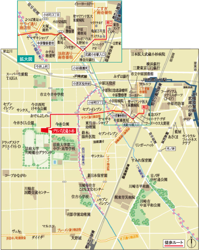 ホームズ ブランズ武蔵小杉の建物情報 神奈川県川崎市中原区木月大町22 地番