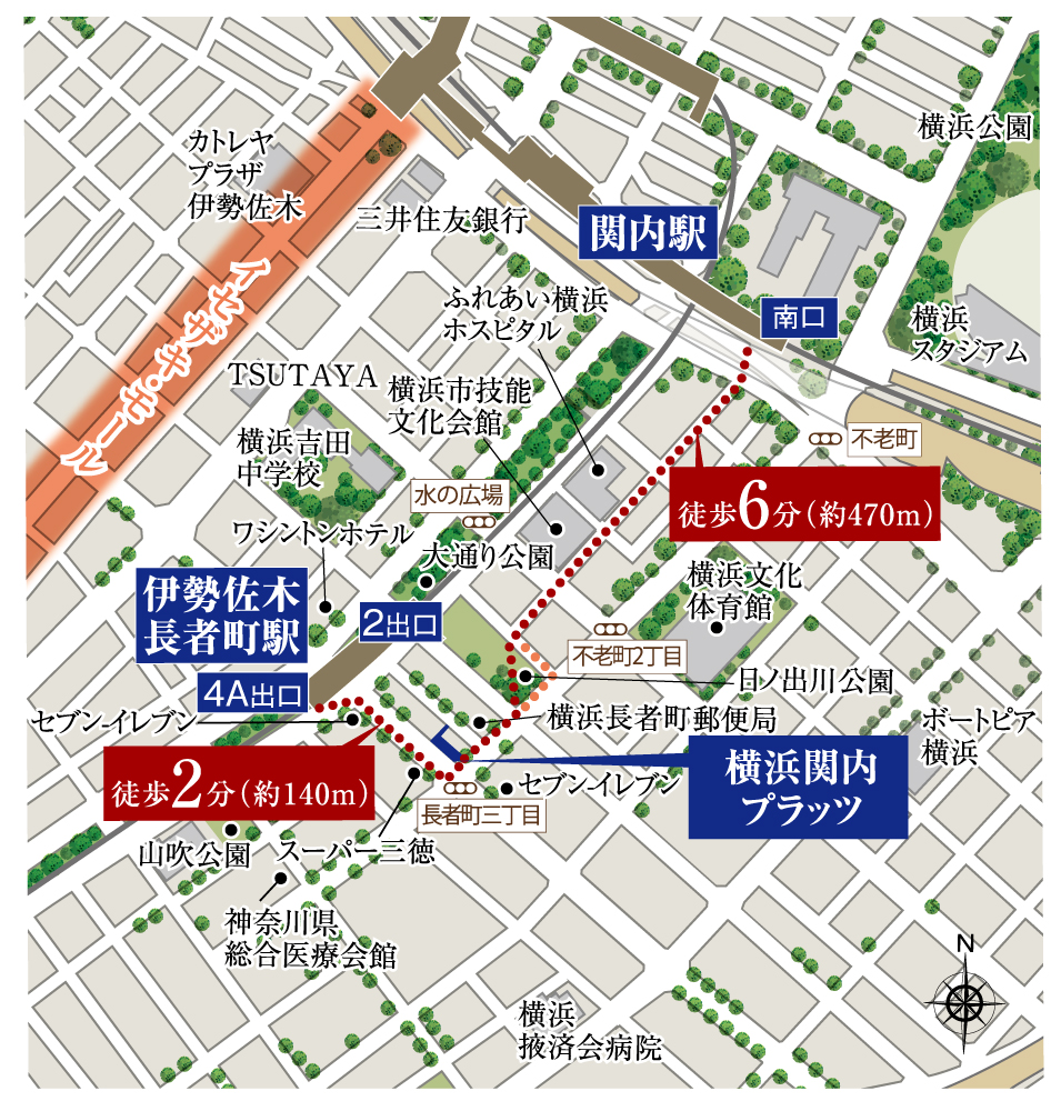 ホームズ 横浜関内プラッツの建物情報 神奈川県横浜市中区長者町四丁目10番2 地番