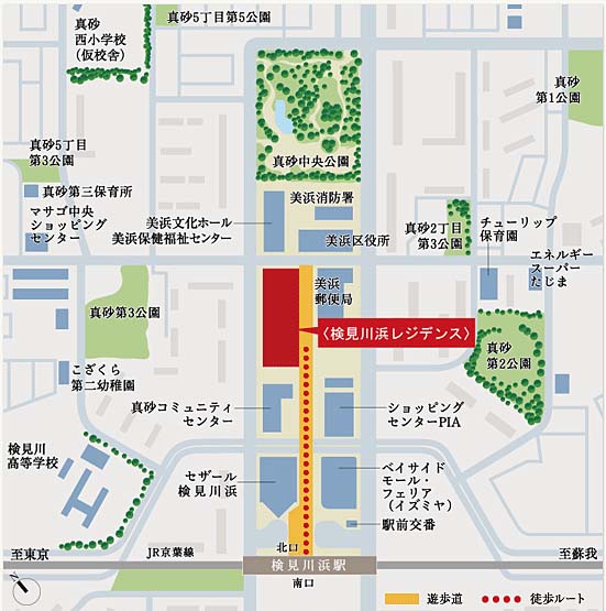 ホームズ 検見川浜レジデンスの建物情報 千葉県千葉市美浜区真砂4丁目1 13 地番