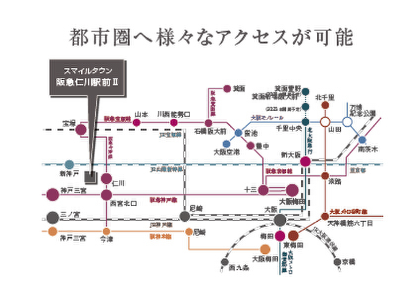 ホームズ スマイルタウン阪急仁川駅前２ 憧憬の地に叶える全６区画 宝塚市 阪急今津線 仁川 駅 徒歩3分の土地 分譲地