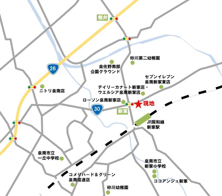 ホームズ 谷口開発 プロムナード新家 泉南市 ｊｒ阪和線 新家 駅 徒歩5分の土地 分譲地