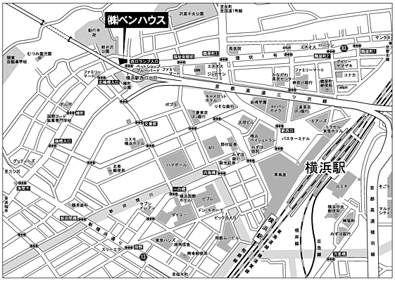 株式会社ベンハウスの周辺地図