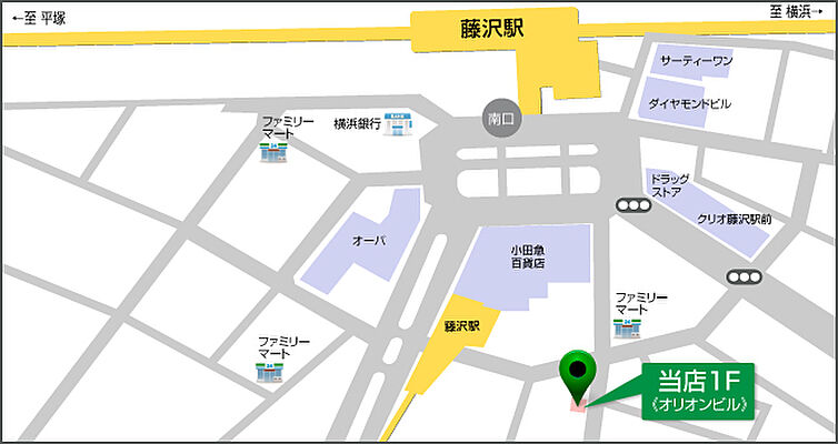 株式会社タウンハウジング神奈川 藤沢店の周辺地図