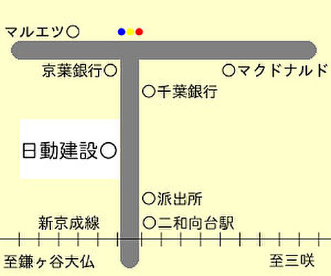 日動建設株式会社の周辺地図