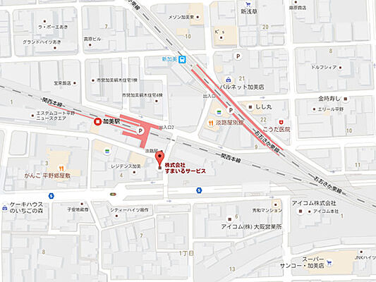 株式会社すまいるサービスの周辺地図