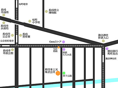 新日本三光株式会社の周辺地図