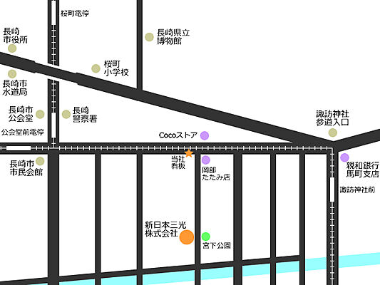 新日本三光株式会社の周辺地図