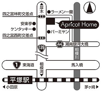 アプリコットホーム株式会社の周辺地図