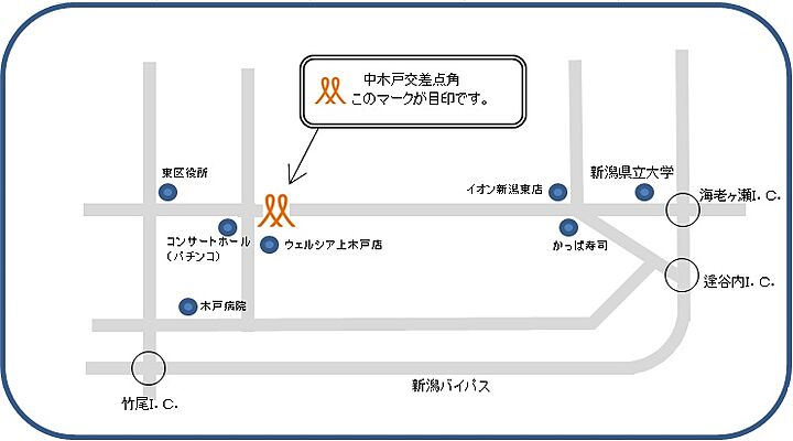 株式会社リビングギャラリー 新潟東店の周辺地図