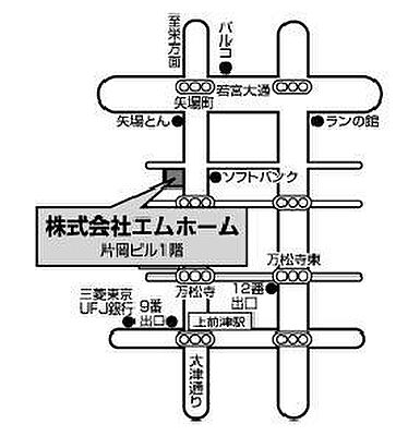 株式会社エムホームの周辺地図