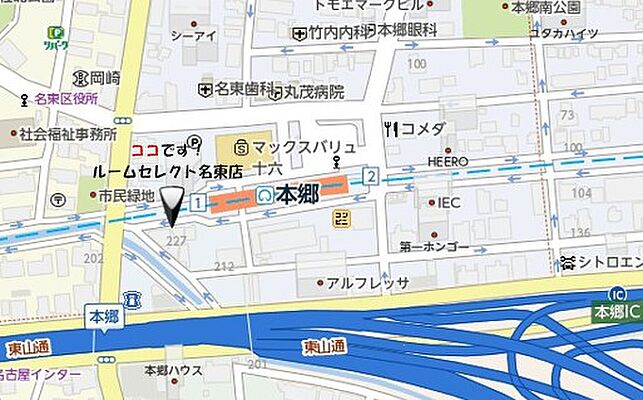 株式会社洞口 ROOMSELECT本郷店の周辺地図