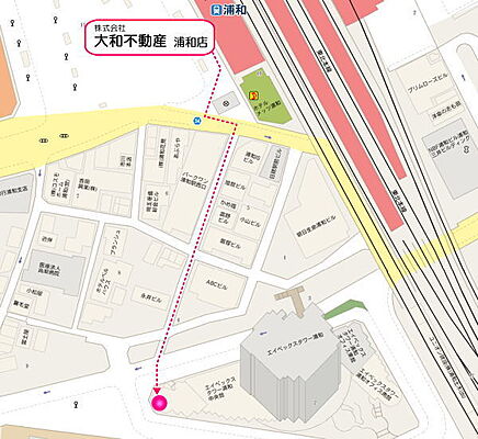 株式会社大和不動産 浦和店の周辺地図