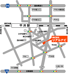 株式会社リアルナビの周辺地図