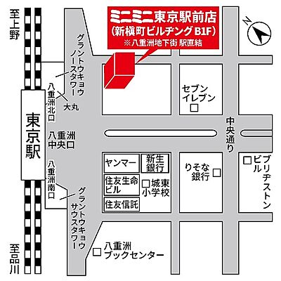 株式会社ミニミニ城東 東京駅前店の周辺地図