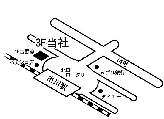 株式会社パッシングポイント 賃貸エージェント市川店の周辺地図