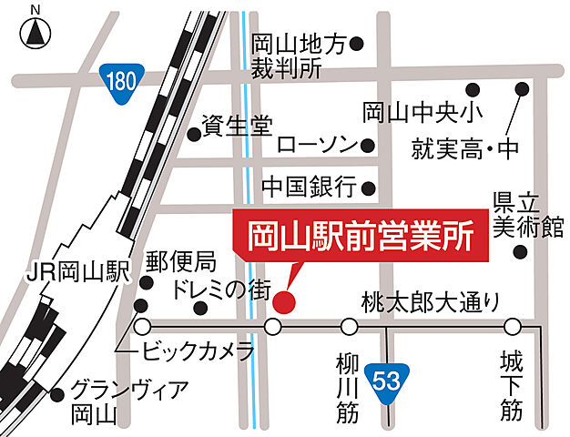 ホームズ プレアール岡山駅前 1階 101の賃貸店舗 建物一部 物件番号 取扱い不動産会社 株式会社穴吹ハウジングサービス 岡山駅前店