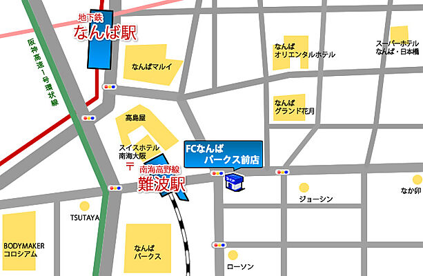 ホームズ 地図 アクセス情報 株式会社e Net 賃貸住宅サービス Networkなんばパークス前店 不動産会社 不動産屋 の検索