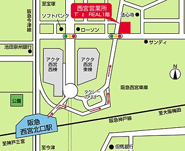 大和ハウスリアルエステート株式会社 西宮営業所の周辺地図