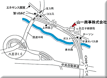 山一商事株式会社の周辺地図