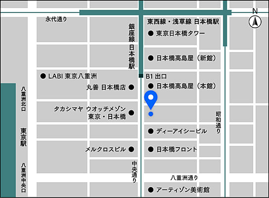 株式会社ビルバンク　東京本部の周辺地図