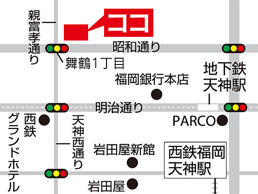 株式会社駅前不動産　福岡本店の周辺地図