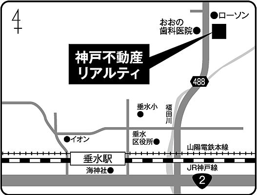 神戸不動産リアルティ株式会社の周辺地図