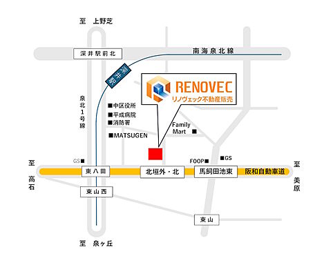 リノヴェック不動産販売本社 リノヴェック株式会社の周辺地図