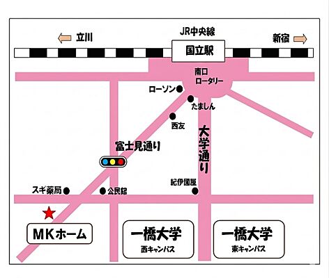 株式会社MKホームの周辺地図