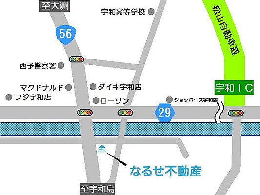 株式会社 なるせ不動産の周辺地図