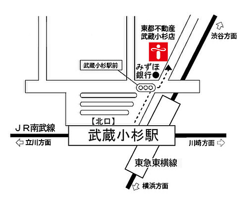 リロの不動産 株式会社東都 武蔵小杉店の周辺地図