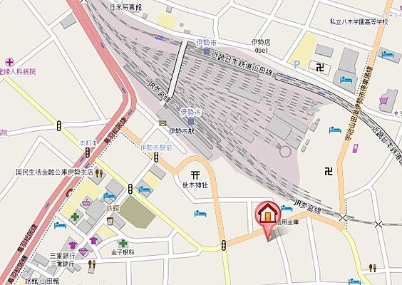 株式会社賃貸メイト エイブルNW伊勢店の周辺地図