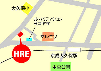 株式会社HREの周辺地図