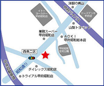 ハウスドゥ 甲府昭和通り 株式会社ドミールの周辺地図