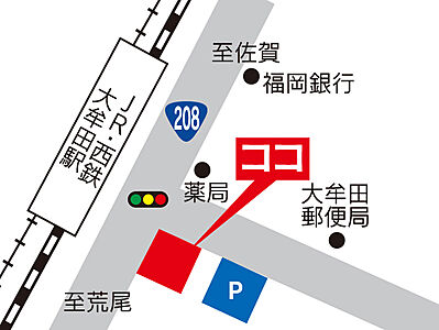 株式会社駅前不動産 JR大牟田店の周辺地図