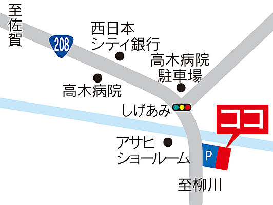 株式会社駅前不動産 大川店の周辺地図