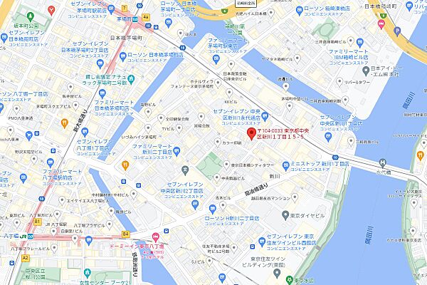 旭コンステック株式会社 東京プロジェクトオフィスの周辺地図