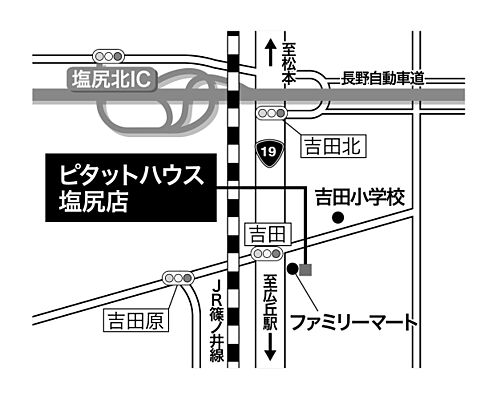 ピタットハウス塩尻店 株式会社東邦不動産プラザの周辺地図