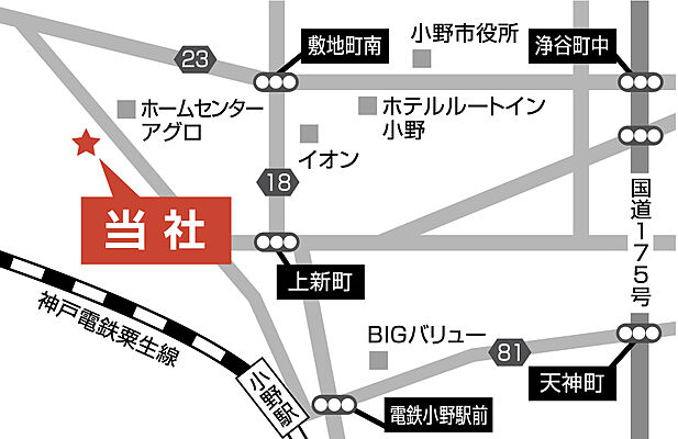 株式会社ランドアークハウジングの周辺地図