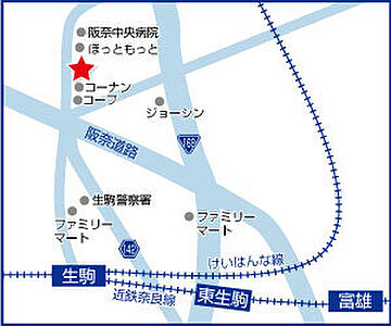 ハウスドゥ 生駒俵口 ジルパートナーズ株式会社の周辺地図