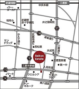 Saikyo　Estate株式会社の周辺地図