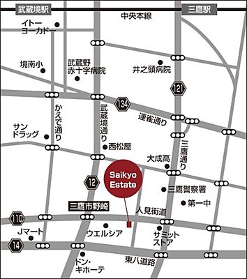 Saikyo　Estate株式会社の周辺地図